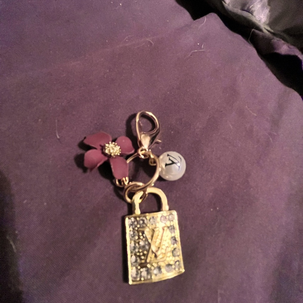 LV purse charm